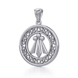 Awen The Three Rays of Light with Celtic Silver Pendant TPD5305
