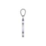 Celtic Spiral Triskele Silver Pendant with marcasite TPD5331 - Jewelry