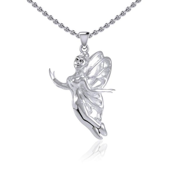 Enchanted Flying Fairy Silver Pendant TPD5410