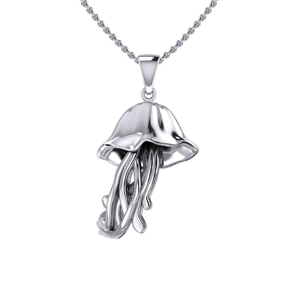 Jellyfish Silver Pendant TPD5412 - Jewelry