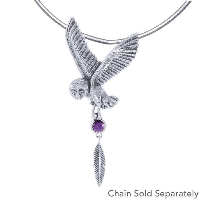 Ted Andrews Barn Owl Pendant TPD545 - Jewelry