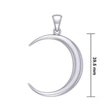 A Glimpse of the Crescent Moon Silver Pendant TPD5463 - Jewelry