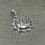 Anahata Heart Chakra Sterling Silver Pendant TPD5628 - Jewelry