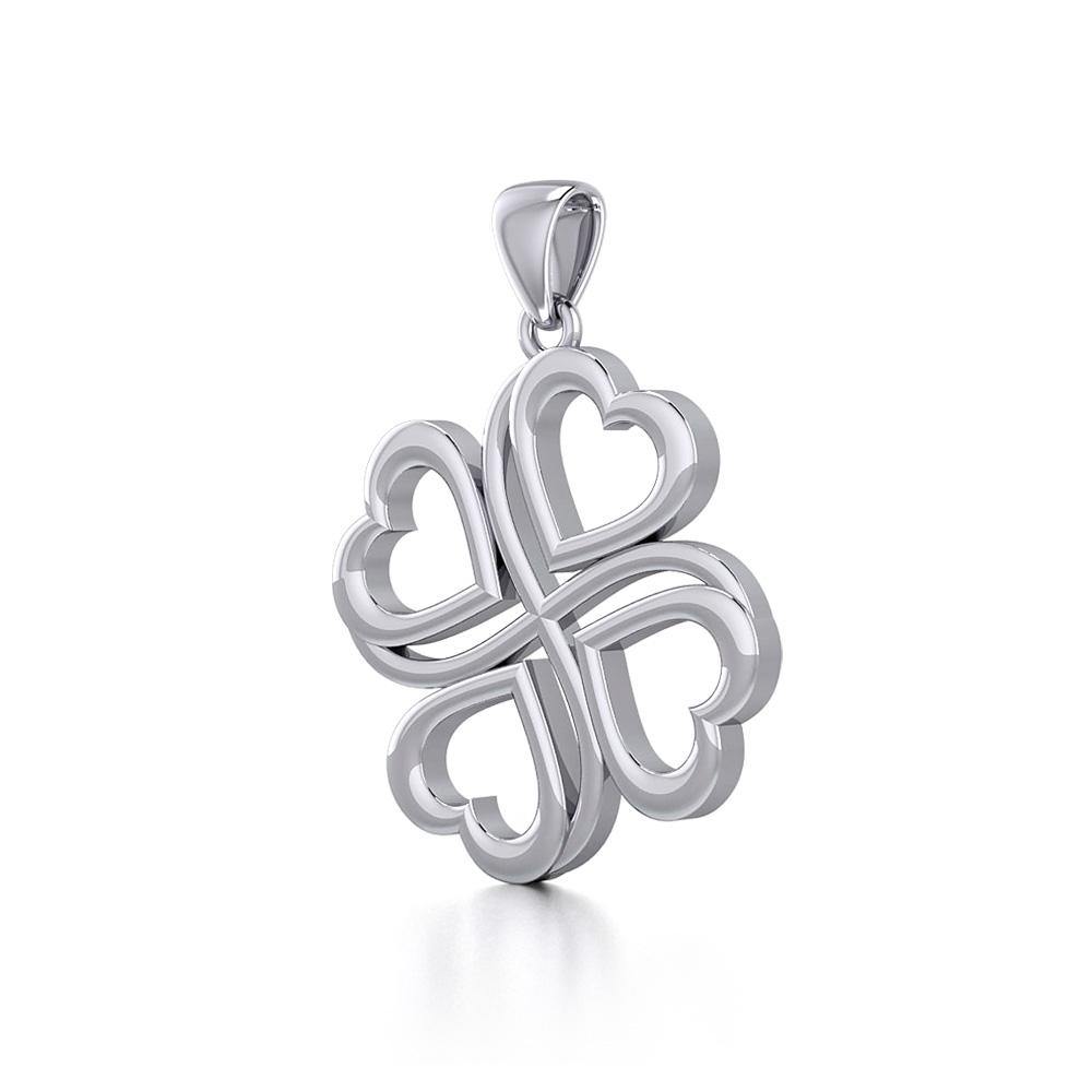 Four Hearts Silver Pendant TPD5655 - Jewelry