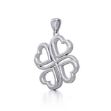 Four Hearts Sterling Silver Pendant TPD5655