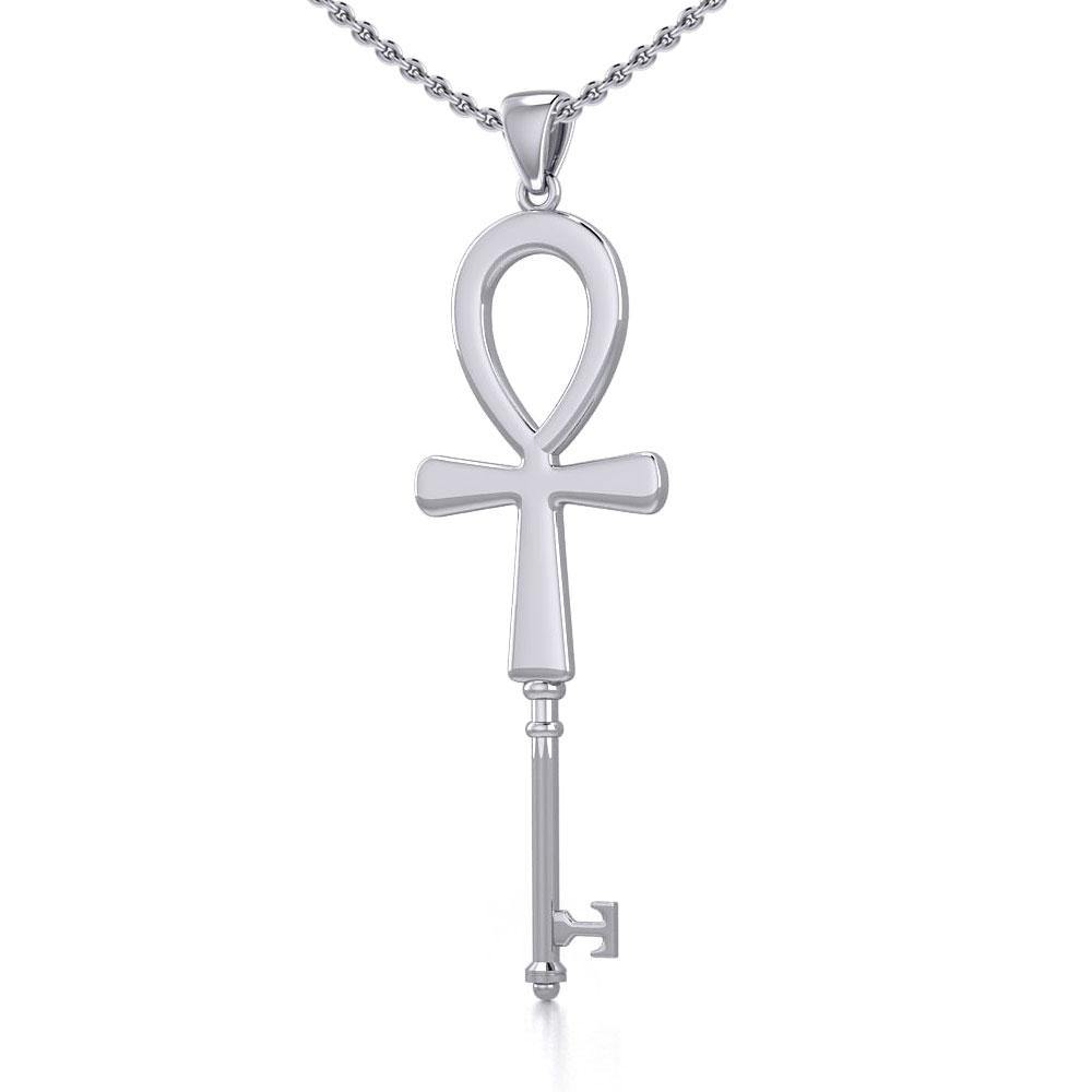 Ankh Spiritual Enchantment Key Silver Pendant TPD5707 - Jewelry