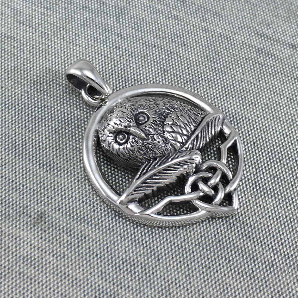 Celtic Owl Silver Pendant TPD5718 - Jewelry