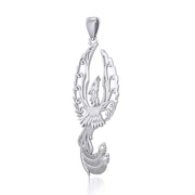 Mythical Phoenix Sterling Silver Pendant TPD5723
