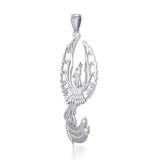 Mythical Phoenix Silver Pendant TPD5723 - Jewelry
