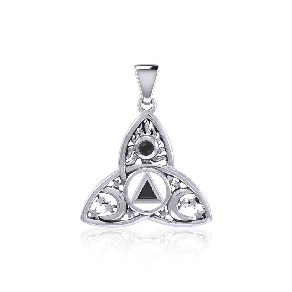 Celtic Trinity Recovery with Celestial Pendant with Gemstone TPD5842 - Jewelry