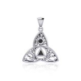 Celtic Trinity Recovery with Celestial Pendant with Gemstone TPD5842 - Jewelry