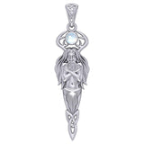 God Cernunnos Silver pendant with Gem TPD5888
