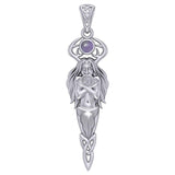 God Cernunnos Silver pendant with Gem TPD5888 - Jewelry