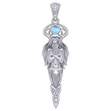 God Cernunnos Silver pendant with Gem TPD5888 - Jewelry