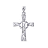 Celtic Cross Gemini Astrology Zodiac Sign Silver Pendant TPD5950 - Jewelry