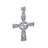 Celtic Cross Cancer Astrology Zodiac Sign Silver Pendant TPD5951 - Jewelry
