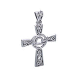 Celtic Cross Libra Astrology Zodiac Sign Silver Pendant TPD5954 - Jewelry