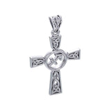 Celtic Cross Sagittarius Astrology Zodiac Sign Silver Pendant TPD5956 - Jewelry