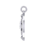Growth and Protection Triangle Wings Silver Pendant with Gem TPD5957 - Jewelry