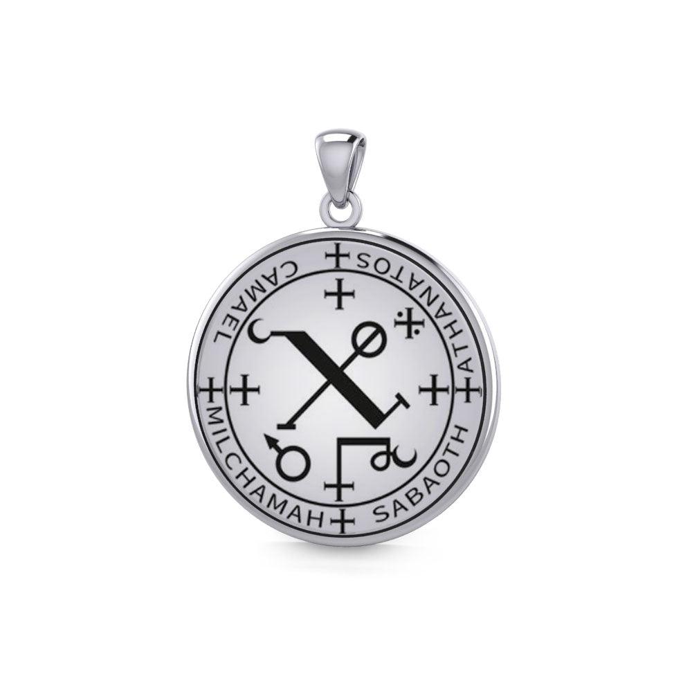 Sigil of the Archangel Camael Small Sterling Silver Pendant TPD6021 - Jewelry