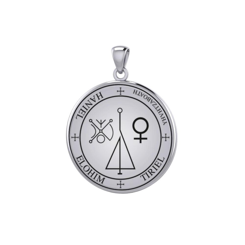 Sigil of the Archangel HANIEL Small Sterling Silver Pendant TPD6022 - Jewelry