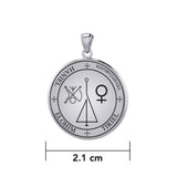 Sigil of the Archangel HANIEL Small Sterling Silver Pendant TPD6022 - Jewelry