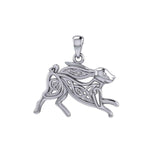 Celtic Rabbit or Hare Sterling Silver Pendant TPD6038