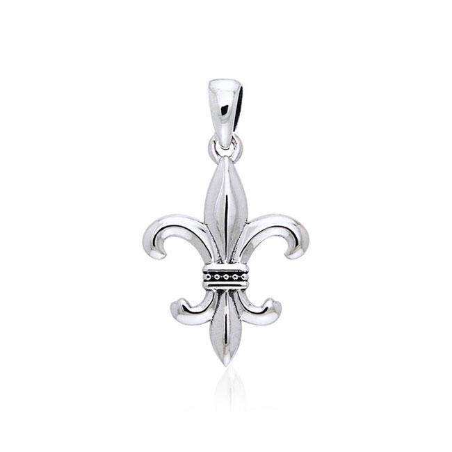 Fleur de Lis Silver Pendant TPD741 - Jewelry