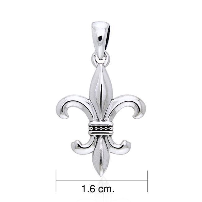 Fleur de Lis Silver Pendant TPD741 - Jewelry