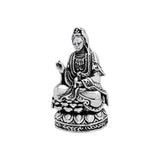 Guan Yin Goddess Silver Pendant TPD753 - Jewelry