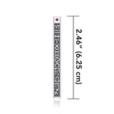 Zodiac Symbols Column Silver Pendant TPD846 - Jewelry