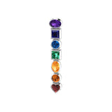 Silver Chakra with Gems Pendant TPD856