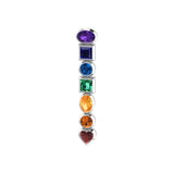 An inspirational healing ~ Sterling Silver Chakra Pendant with Gemstones TPD856