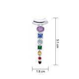 A vital healing ~ Sterling Silver Chakra Pendant with Gemstones TPD857 - Jewelry