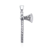 Viking Axe Silver Pendant TPD861 - Jewelry