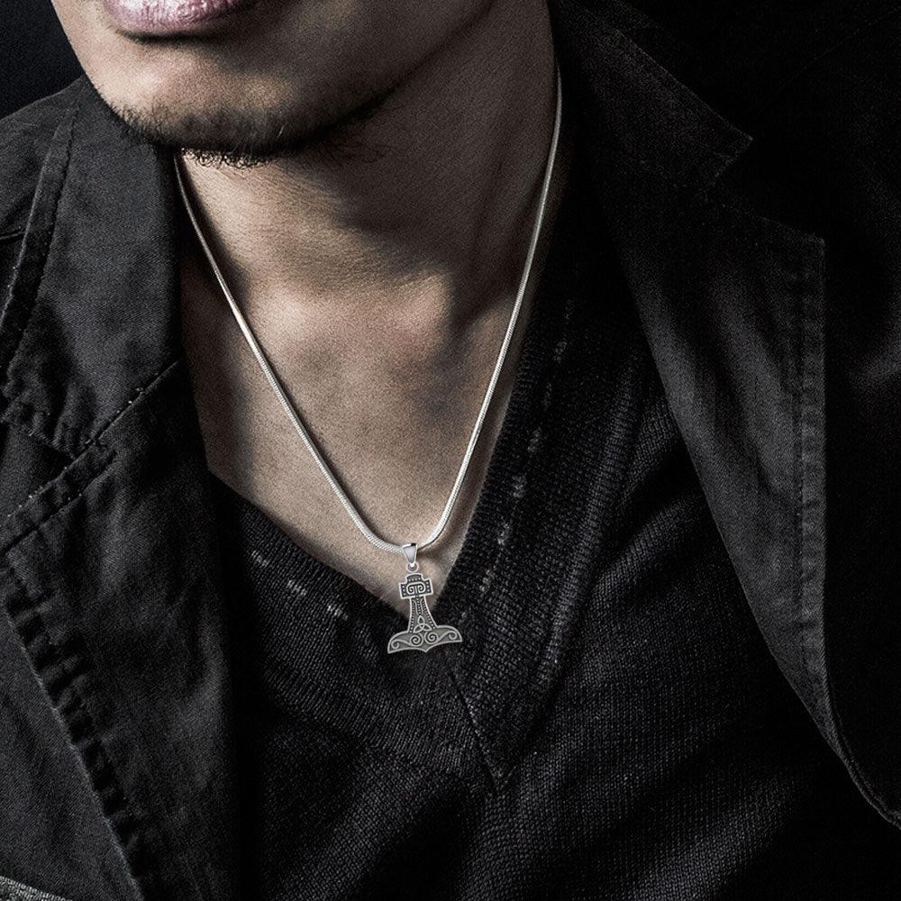 Unleash Your Inner Strength: Thor's Hammer Solid Gold Pendant - GPD864 | Embrace the Power of the Mighty Norse God - Jewelry