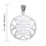 Celtic Knotwork Cross of Harmony Silver Pendant TPD991 - Jewelry