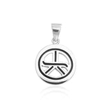 Reiki Symbol Silver Pendant TPD993