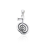 Reiki Spiral Silver Pendant TPD997 - Jewelry