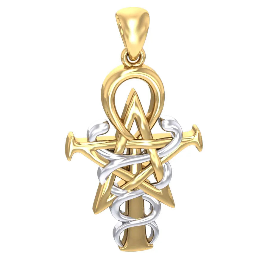 Oberon Zell Penkhaduce Wizardry Symbol Silver and Gold Accents Pendant TPV3209