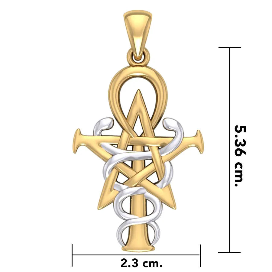 Oberon Zell Penkhaduce Wizardry Symbol Silver and Gold Accents Pendant TPV3209