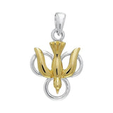 Trinity Dove Gold Accent Silver Pendant TPV775 - Jewelry