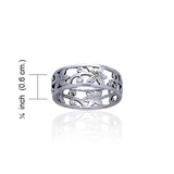 Silver Filigree Flower Ring TR073 - Jewelry