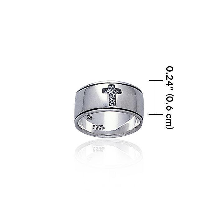 Silver Cross Ring TR1086 - Jewelry