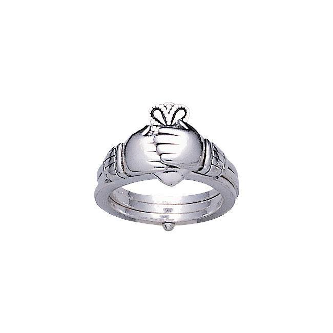 Irish Claddagh Silver Friendship Ring TR1184 - Jewelry