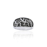 Lizards Sterling Silver Ring TR1416