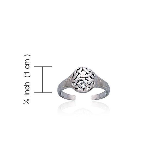 Celtic Knotwork Silver Toe Ring TR1466 - Jewelry