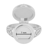 Celtic Knotwork Silver Poison Ring TR1638 - Jewelry