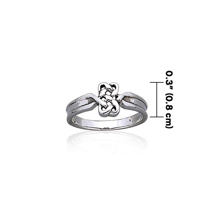 Eternal Celtic Hearts Sterling Silver Ring TR1761 - Jewelry