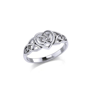 Celtic Knotwork Heart Ring TR1766 - Jewelry